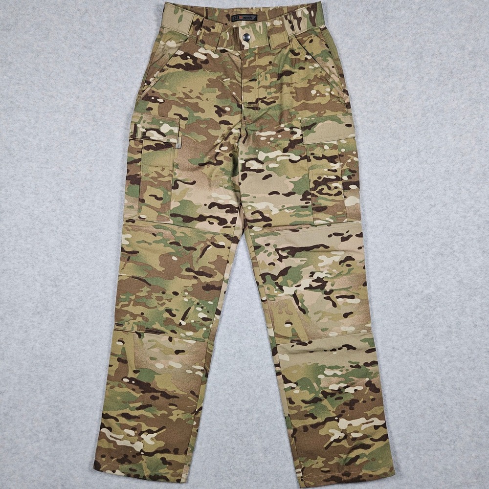 5.11 Tactical Mens Medium Regular Multicam Cargo Pants TDU Military Camo Utility